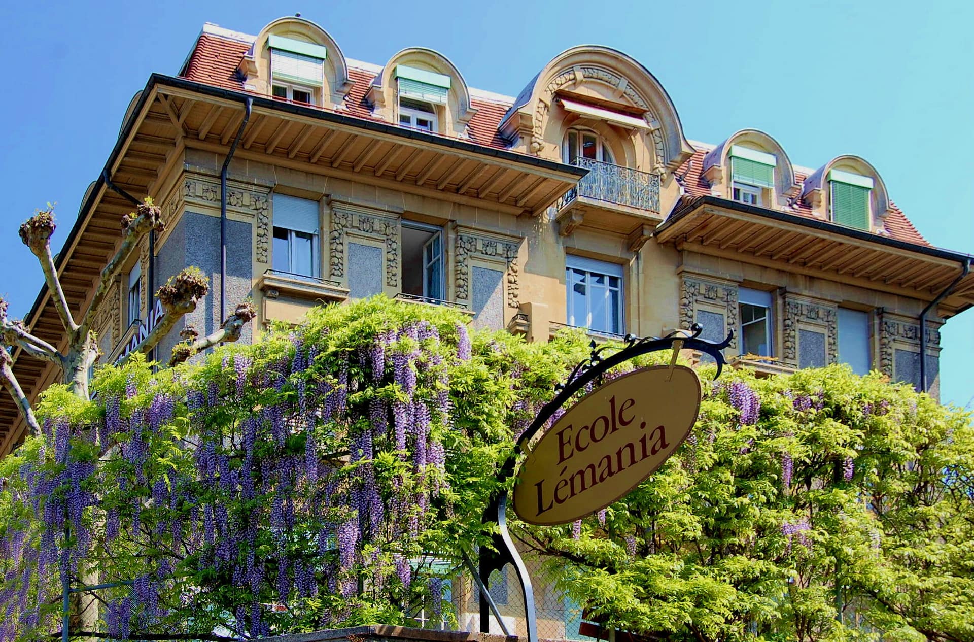 École Lémania, vue extérieure du campus à Lausanne